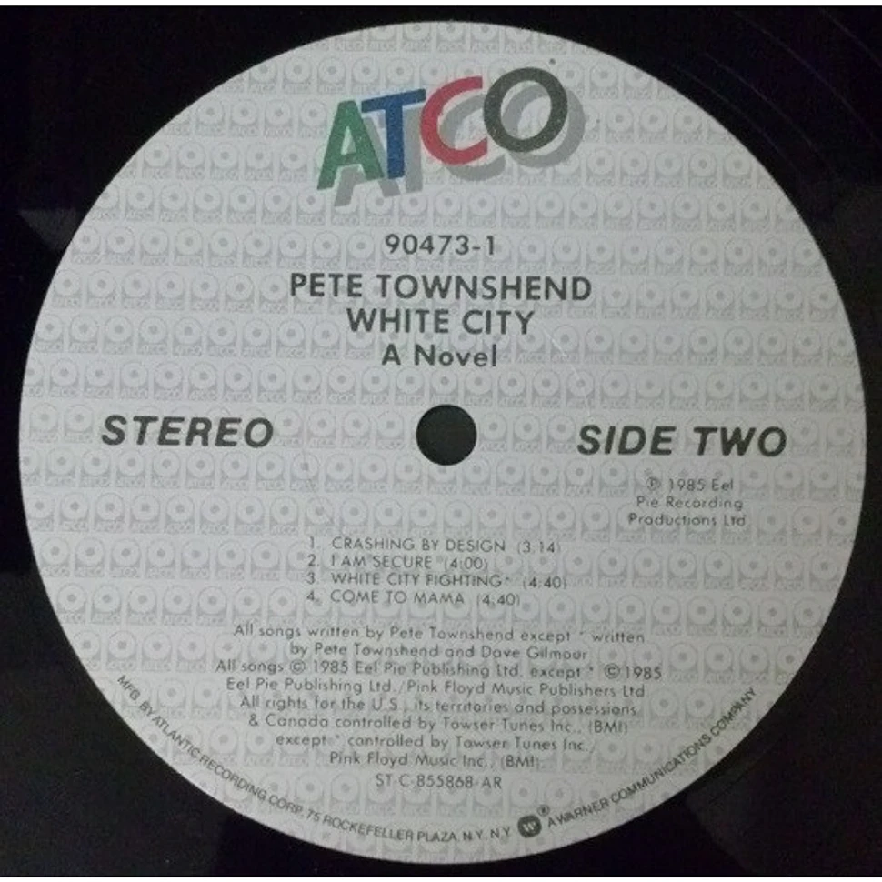 Pete Townshend - White City (A Novel)