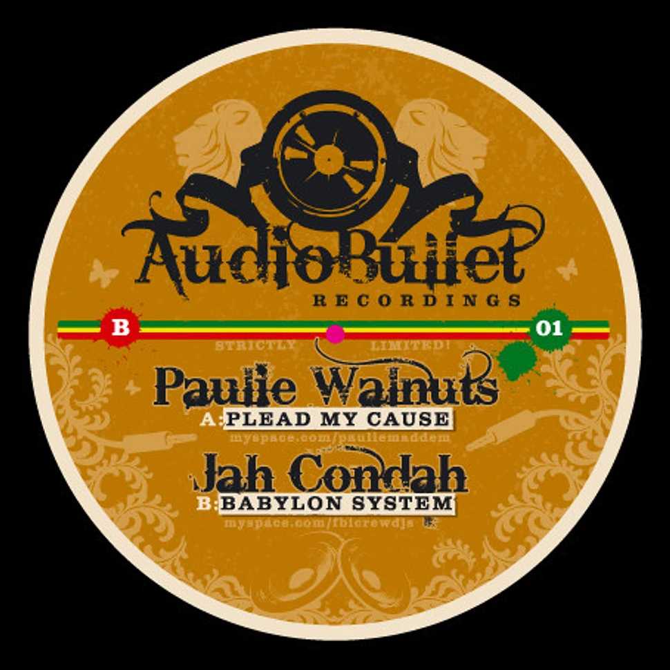 Paulie Walnuts / Jah Condah - Plead My Cause / Babylon System