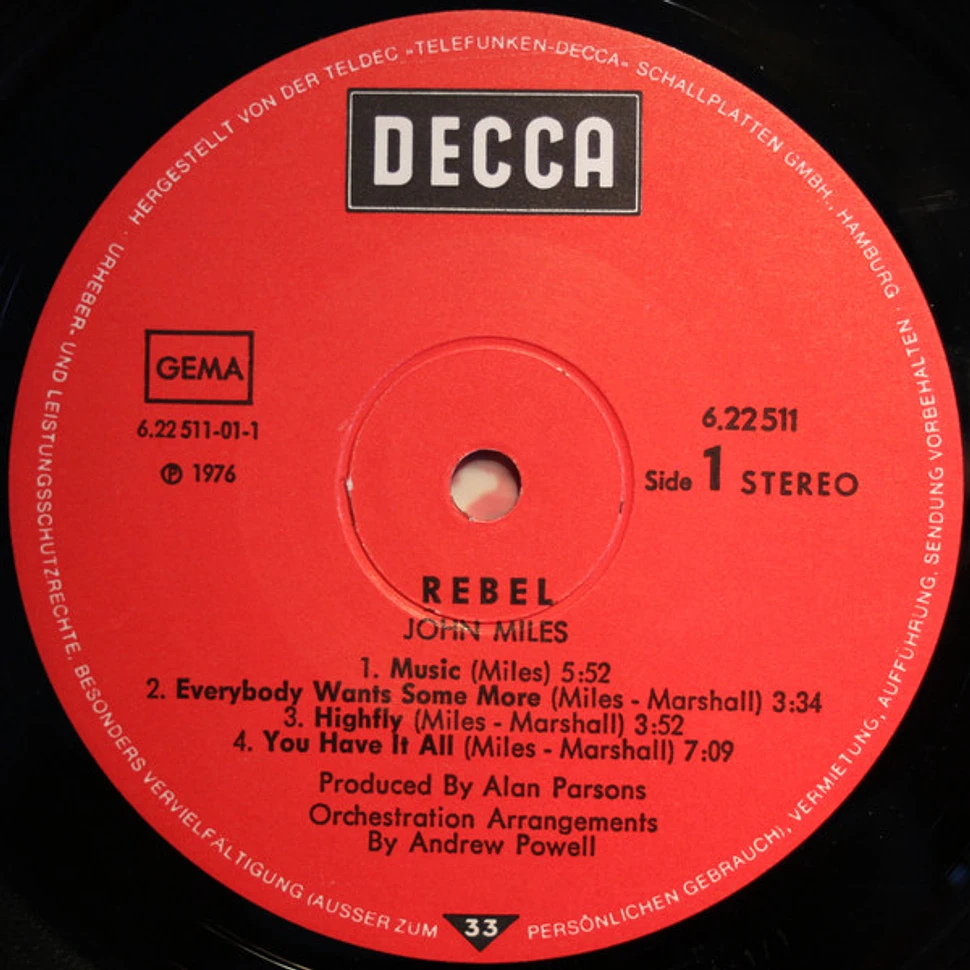 John Miles - Rebel