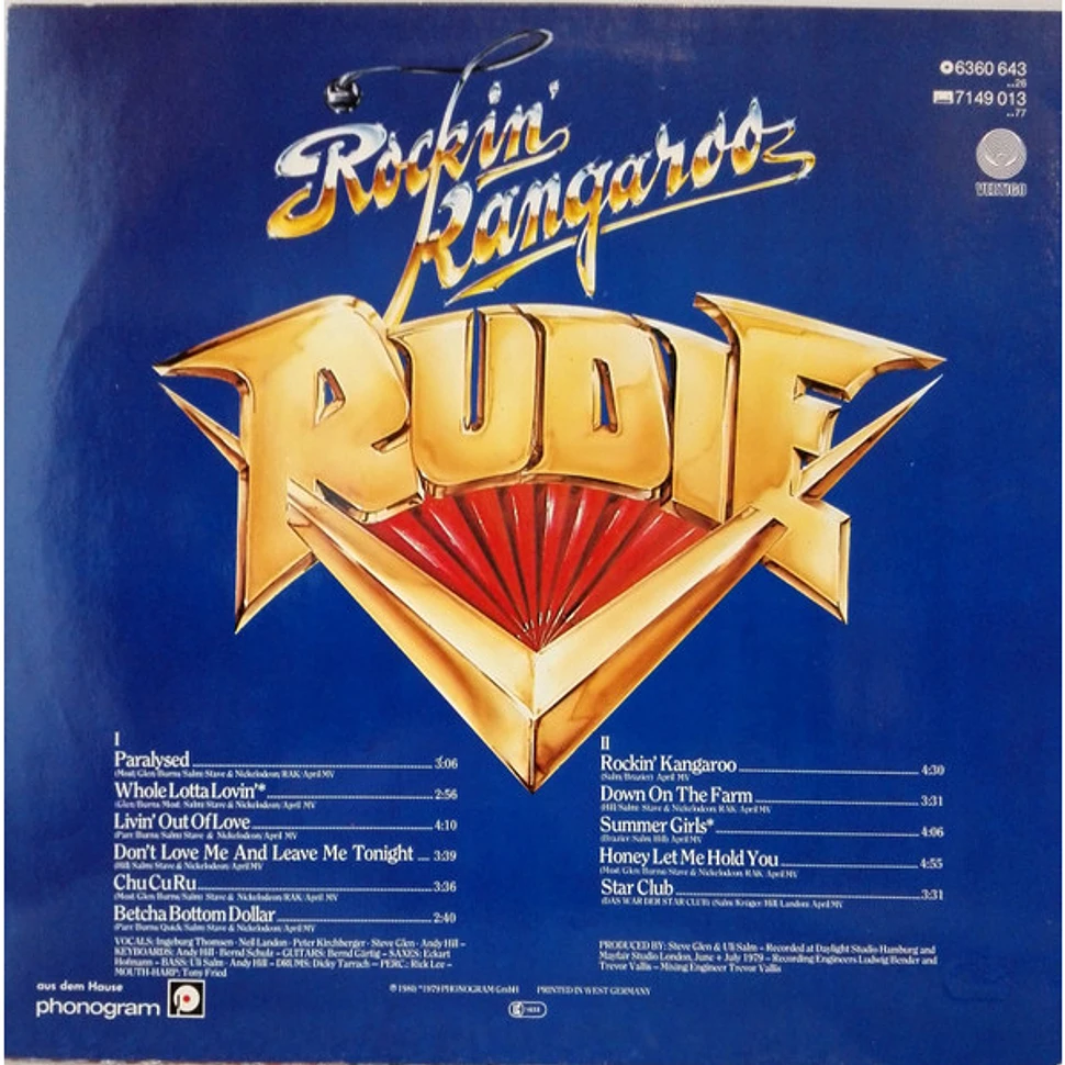 Rudie - Rockin' Kangaroo