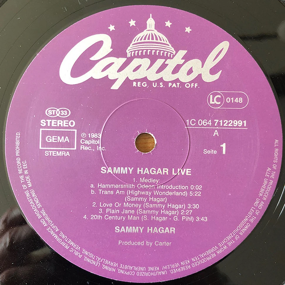 Sammy Hagar - Sammy Hagar Live