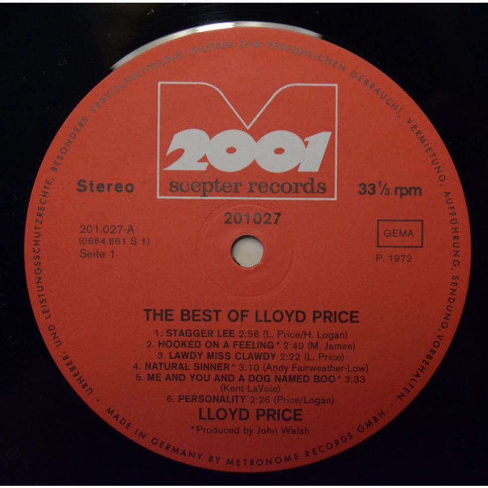 Lloyd Price - The Best Of