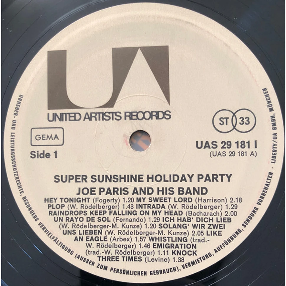 Joe Paris & His Band - Supersunshine Holidayparty