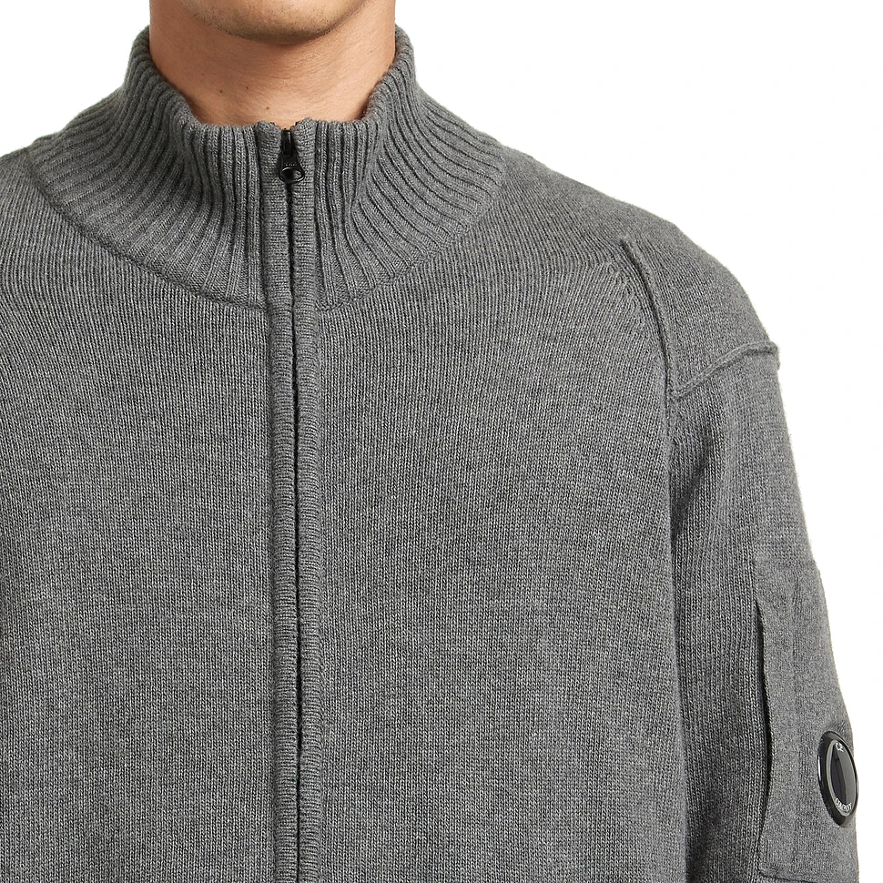 C.P. Company - Lambswool GRS Full Zip Sweater