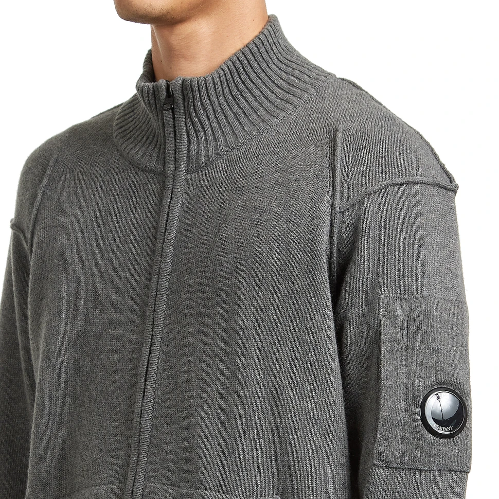 C.P. Company - Lambswool GRS Full Zip Sweater