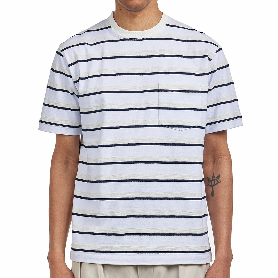 Beams Plus - Pocket Tee Stripe