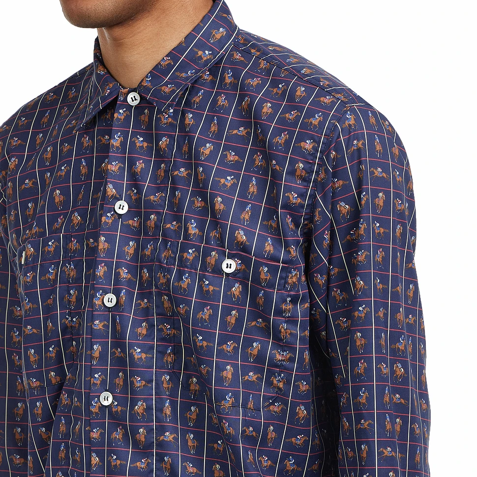 Beams Plus - Mil Open Collar Derby Tattersall