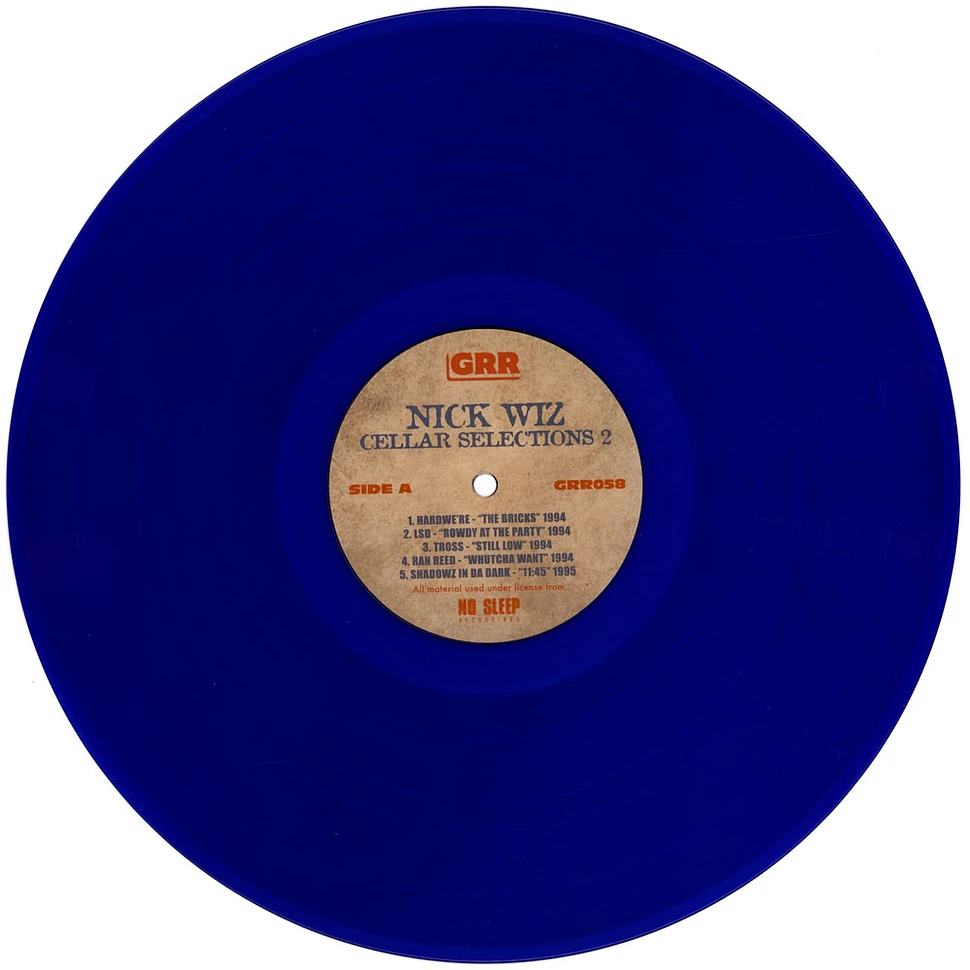 Nick Wiz - Cellar Selections Volume 2 (1993-1997) Blue Vinyl Edition