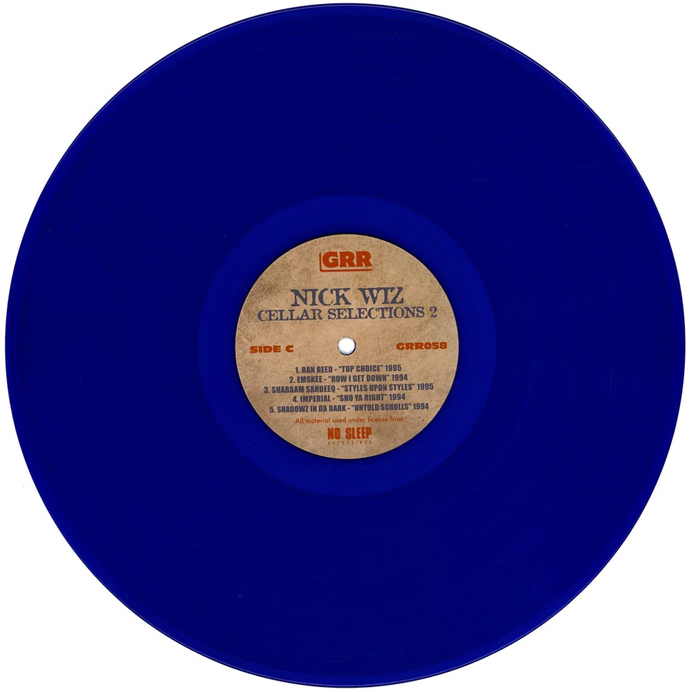 Nick Wiz - Cellar Selections Volume 2 (1993-1997) Blue Vinyl Edition