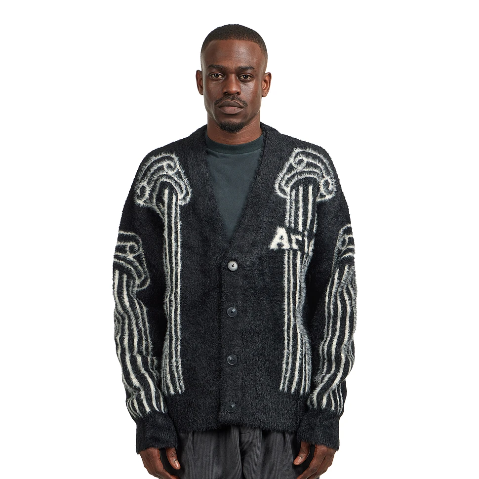 Aries - Oversized Chenille Column Knit Cardigan