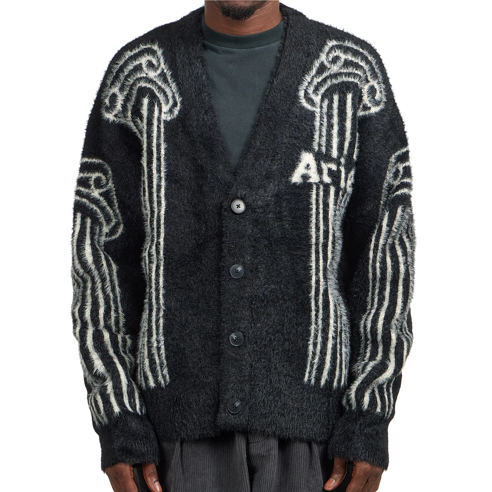 Aries - Oversized Chenille Column Knit Cardigan