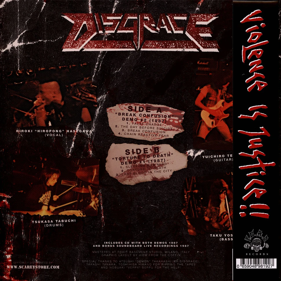 Disgrace - Break Confusion - Disgrace Collection 1987 Black