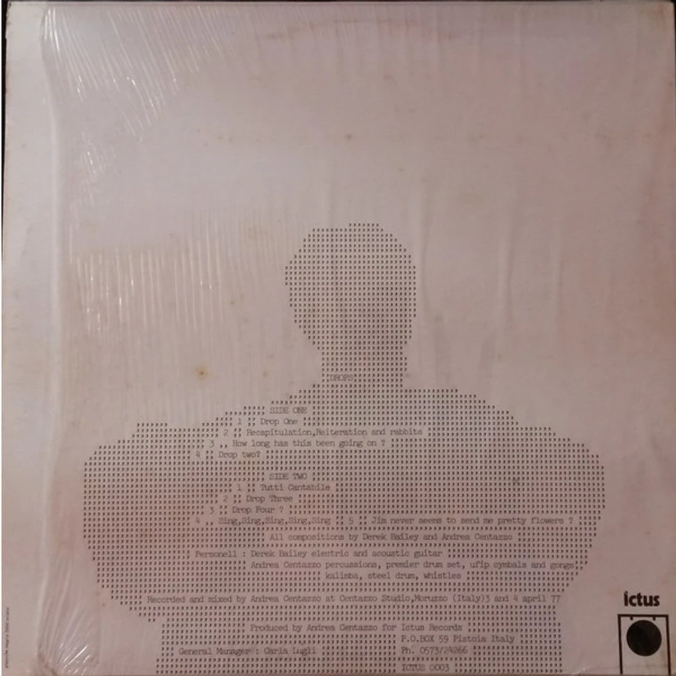 Derek Bailey & Andrea Centazzo - Drops - Vinyl LP - IT