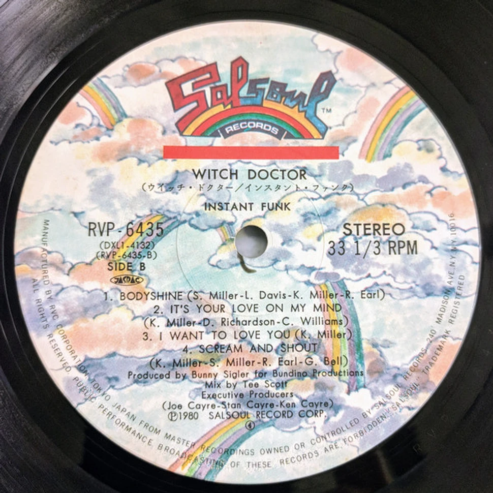 Instant Funk - Witch Doctor - Vinyl LP - 1980 - JP - Original | HHV