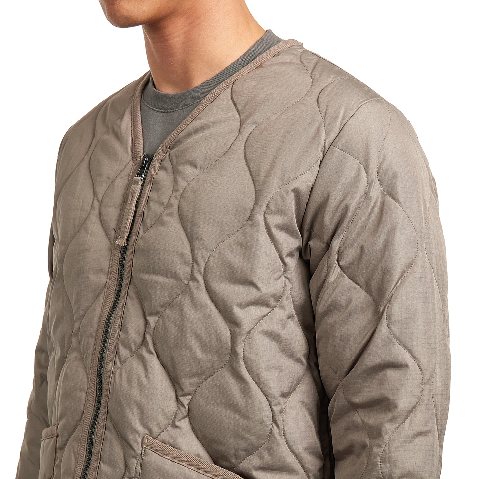 TAION - Military Zip V Neck Down Jacket