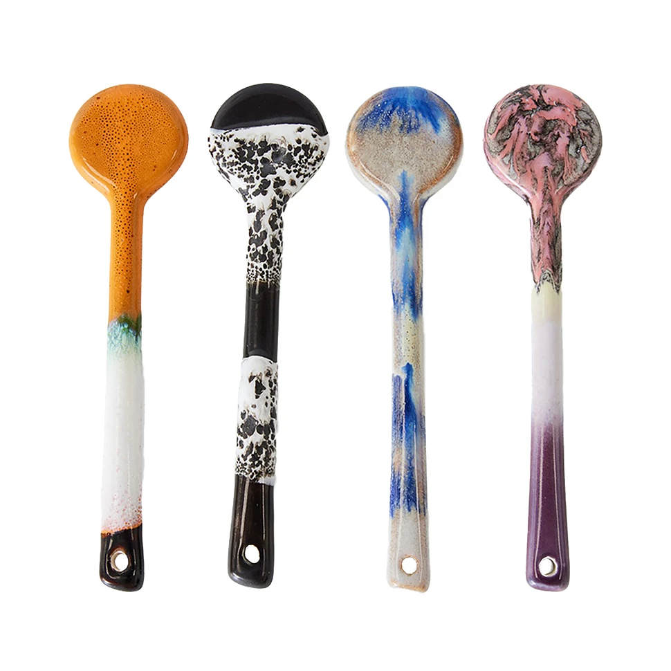 HKLIVING - 70s Ceramics: Spoons M (Set of 4)