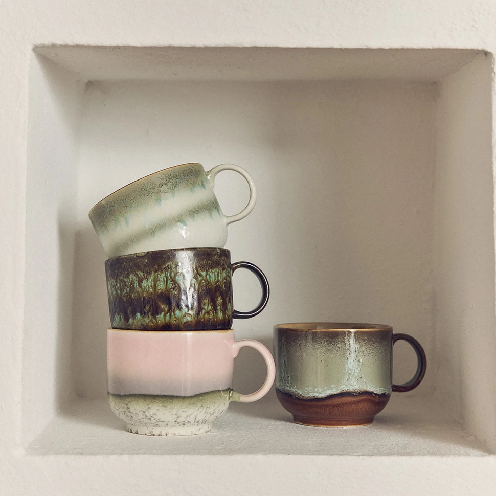 HKLIVING - 70s Ceramics: Tea Cups (Set of 2)