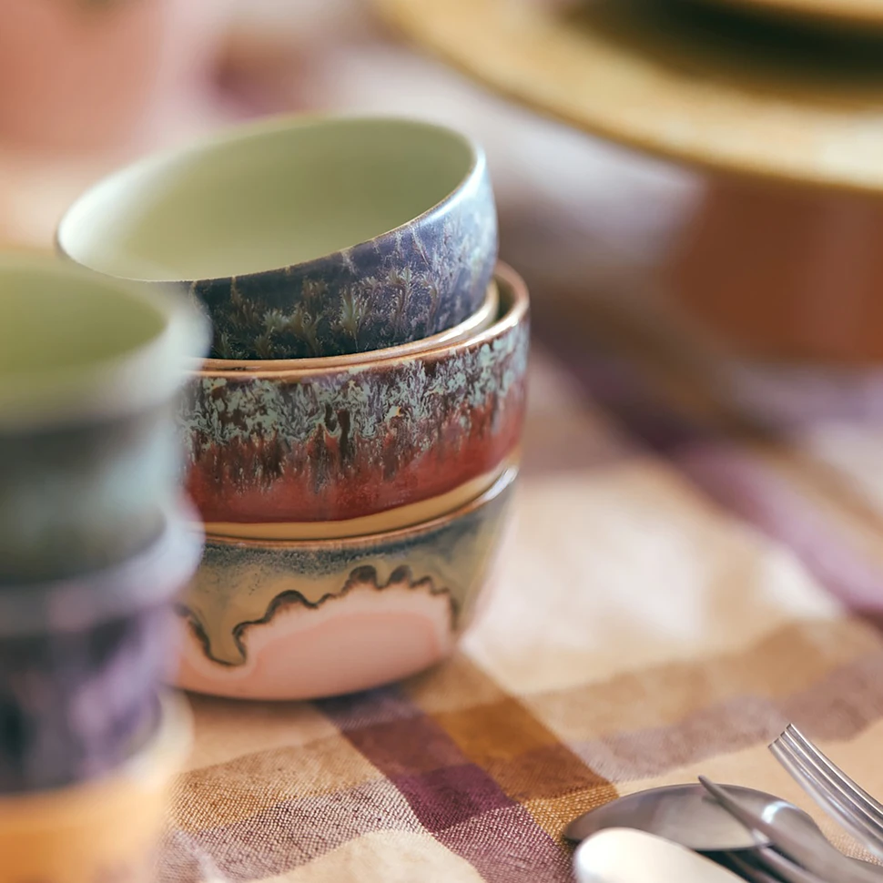 HKLIVING - 70s Ceramics: Dessert Bowls (Set of 4)