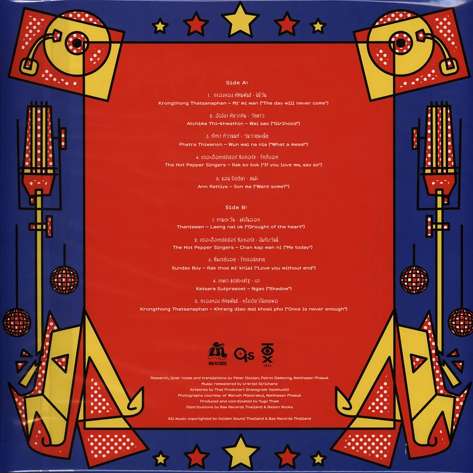 V.A. - Baa Records Selects: Thailand's Golden Sounds 80s Synth Pop & Disco