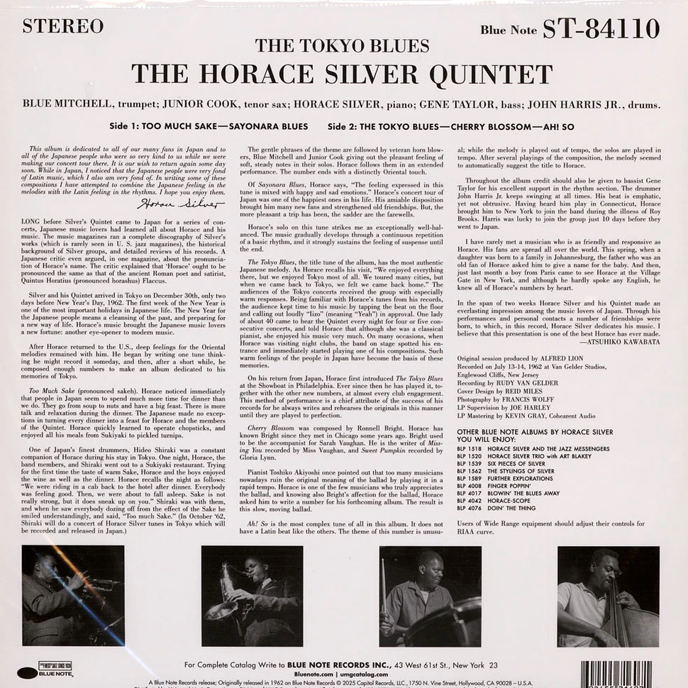 Horace Silver - Tokyo Blues Blue Note Tone Poet Edition
