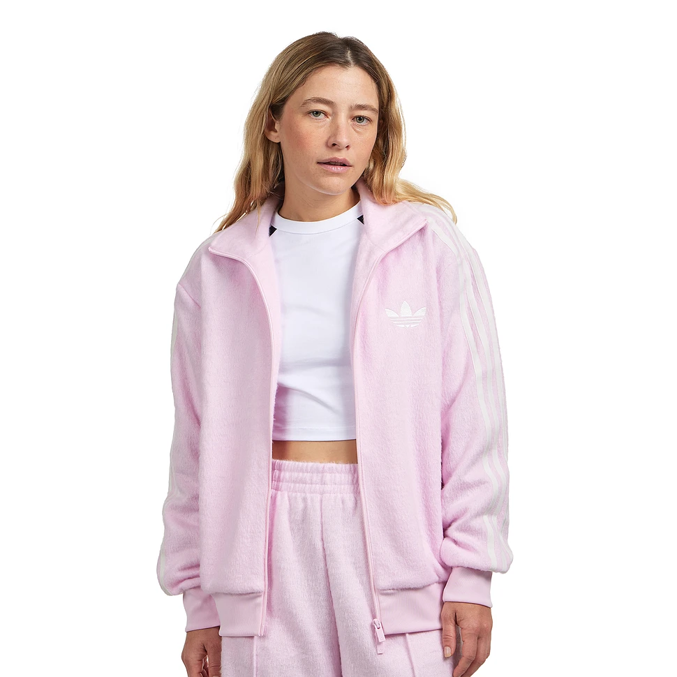 adidas - Mohair Firebird Loose Track Top (Clear Pink) | HHV