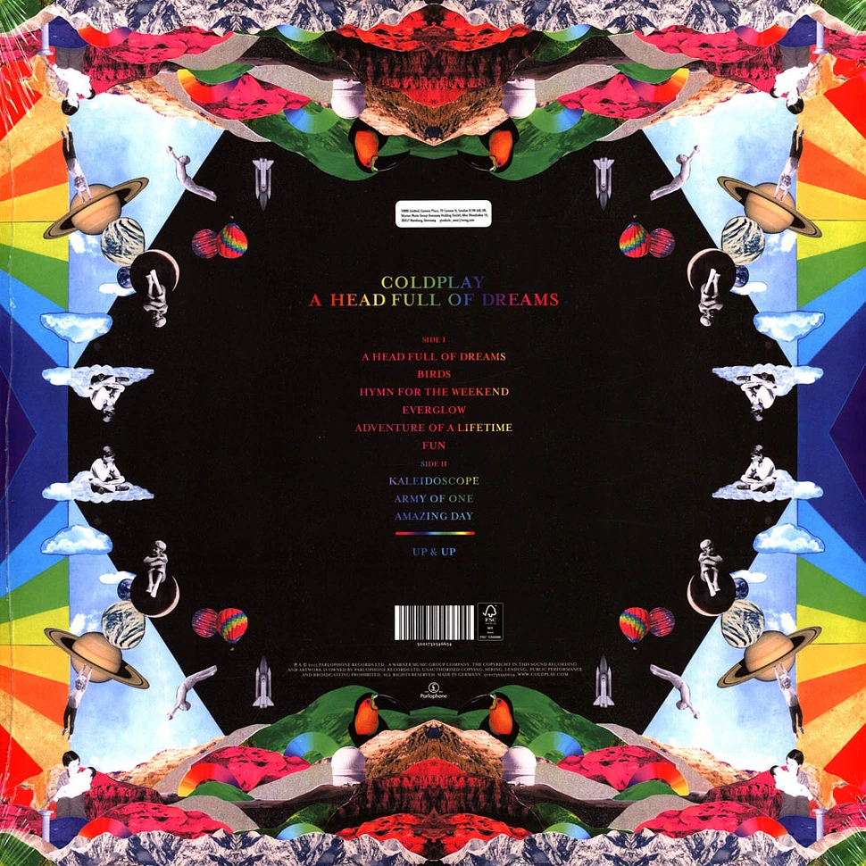 Coldplay - A Head Full Of Dreams Clear Eco Vinyl Edition