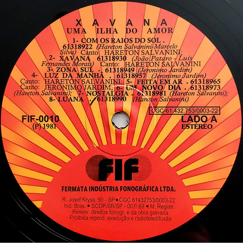 音楽：アレトン・サルヴァニーニ／XAVANA, UMA ILHA DO AMOR Hareton Salvanini - Xavana, Uma Ilha Do Amor - Vinyl LP - 2019
