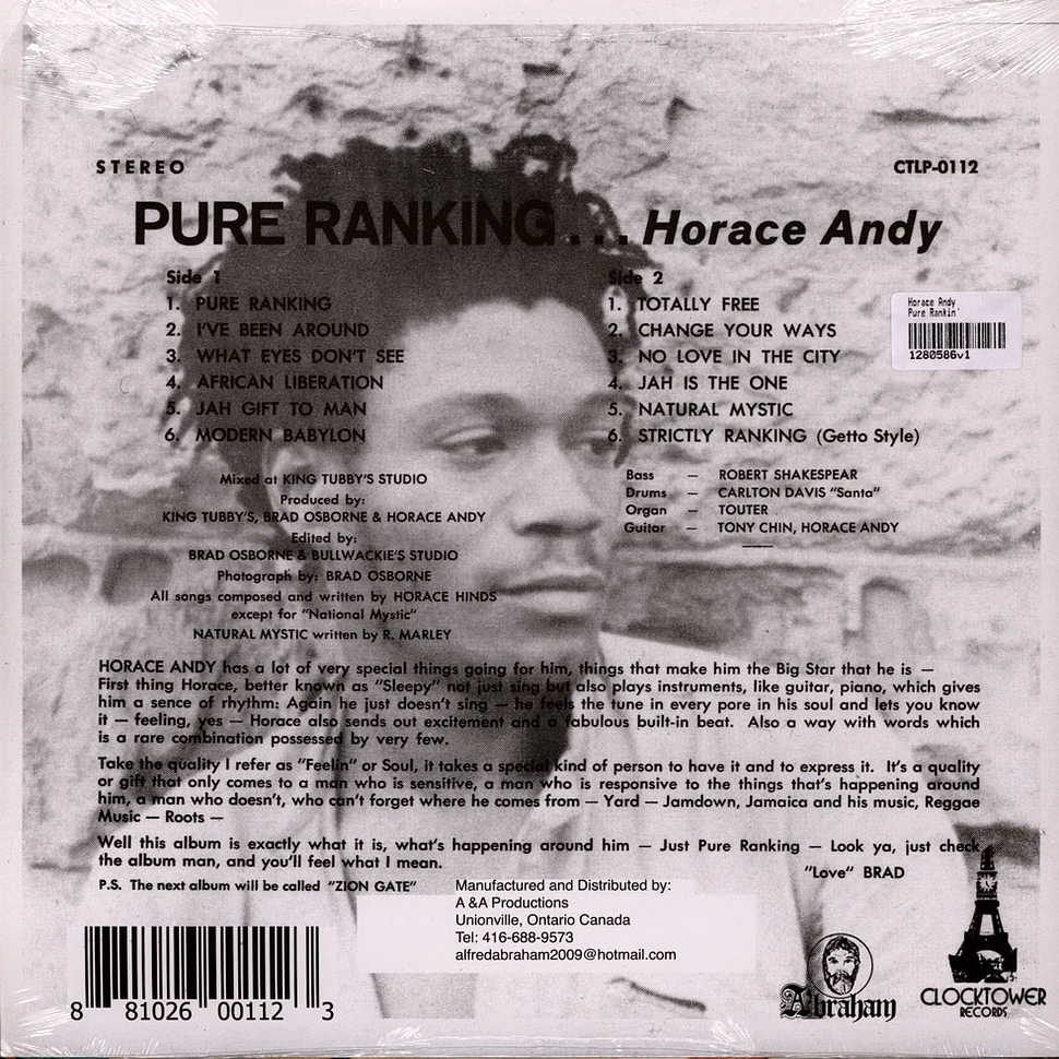 Horace Andy - Pure Rankin'