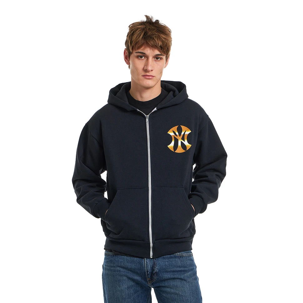 b.Eautiful x Sara Yukiko Mon - Wavy NY Zip Up Hoodie (Navy) | HHV