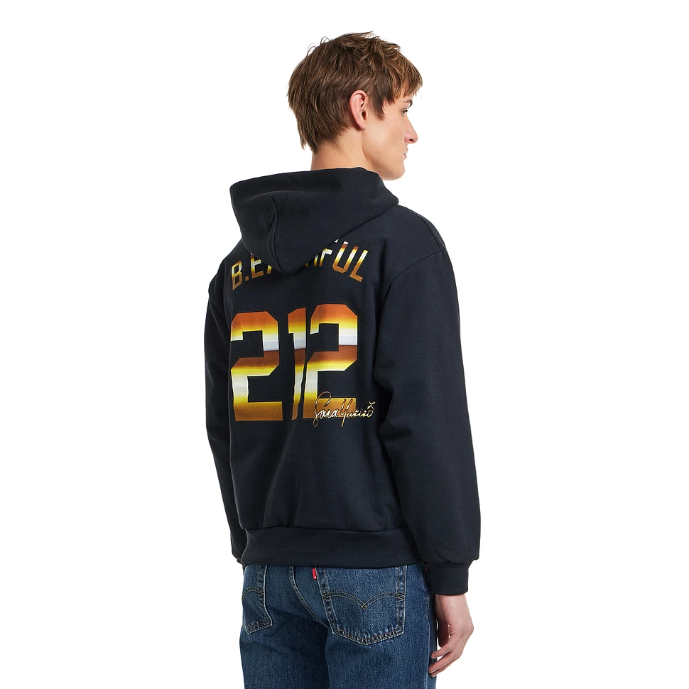 b.Eautiful x Sara Yukiko Mon - Wavy NY Zip Up Hoodie (Navy) | HHV