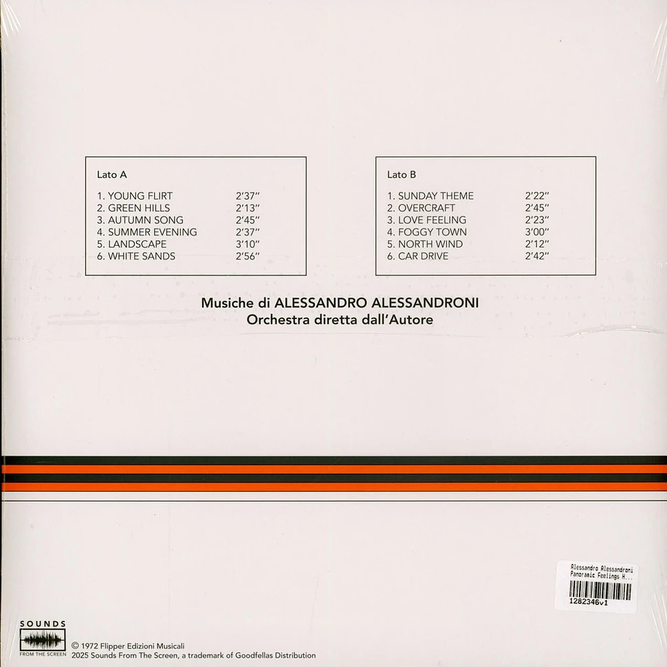 Alessandro Alessandroni - Panoramic Feelings HHV Summer Of Jazz Exclusive Orange Vinyl Edition