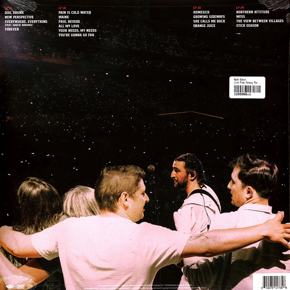 Noah Kahan Live From Fenway Park Red Blue Vinyl Edition