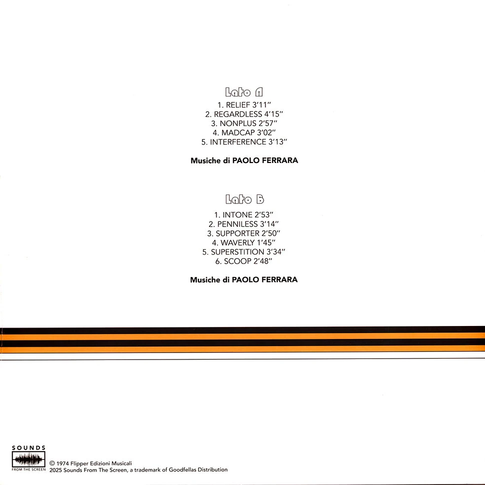 Paolo Ferrara - Sound HHV Exclusive Clear Yellow Vinyl Edition