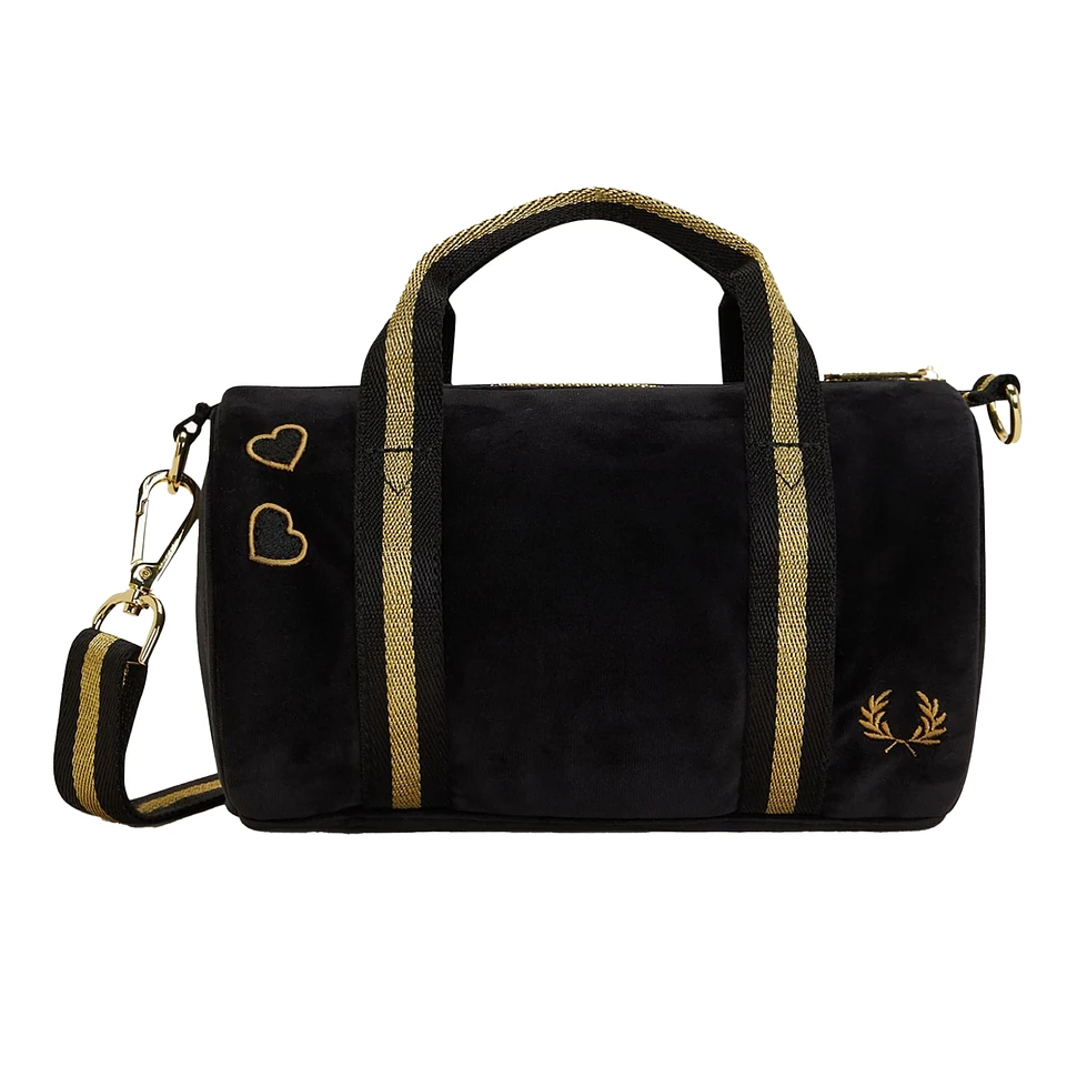 Fred Perry x Amy Winehouse Foundation - Amy Mini Velour Barrel Bag