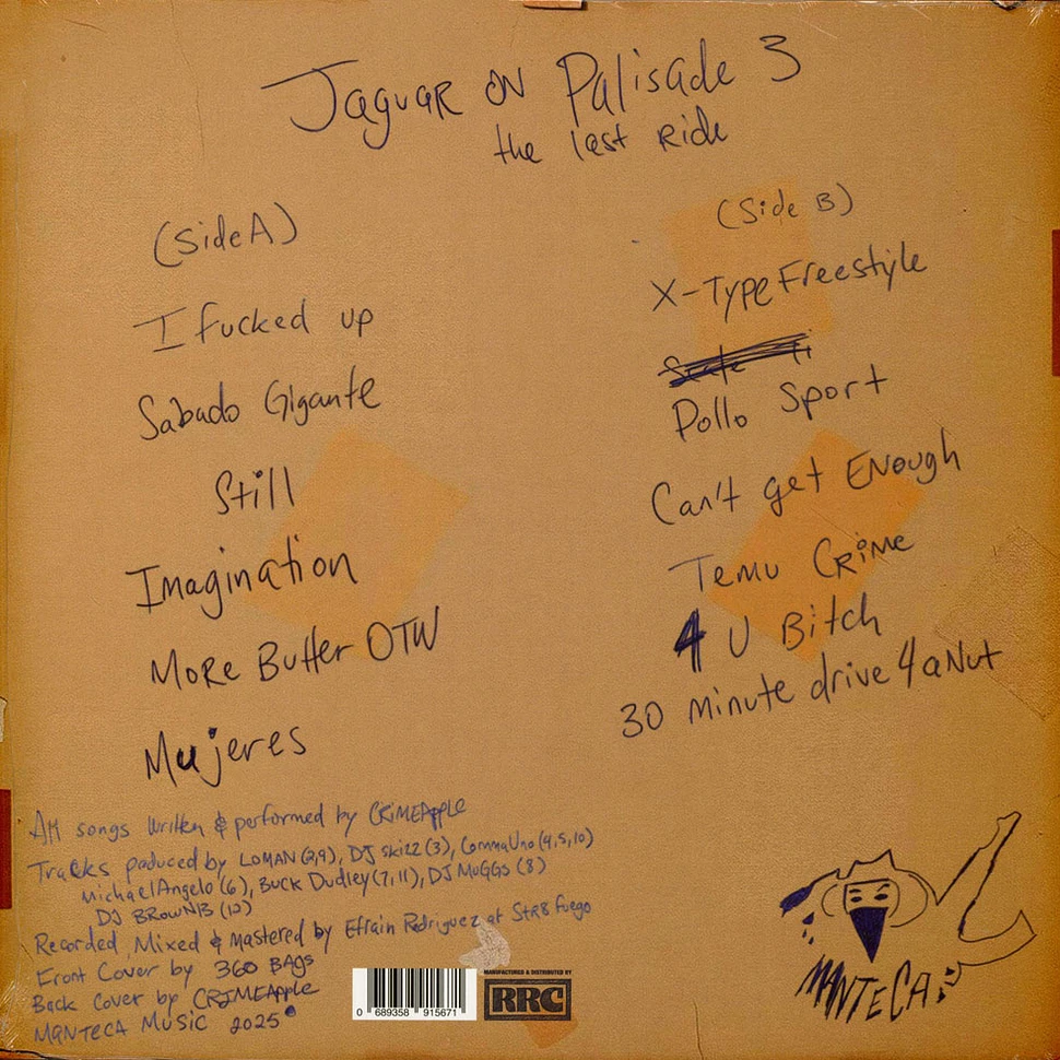 Crimeapple - Jaguar On Palisade 3 - Vinyl LP - 2025 - EU