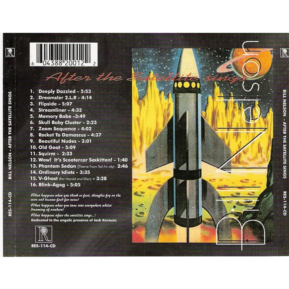 Bill Nelson - After The Satellite Sings - CD - 1995 - UK