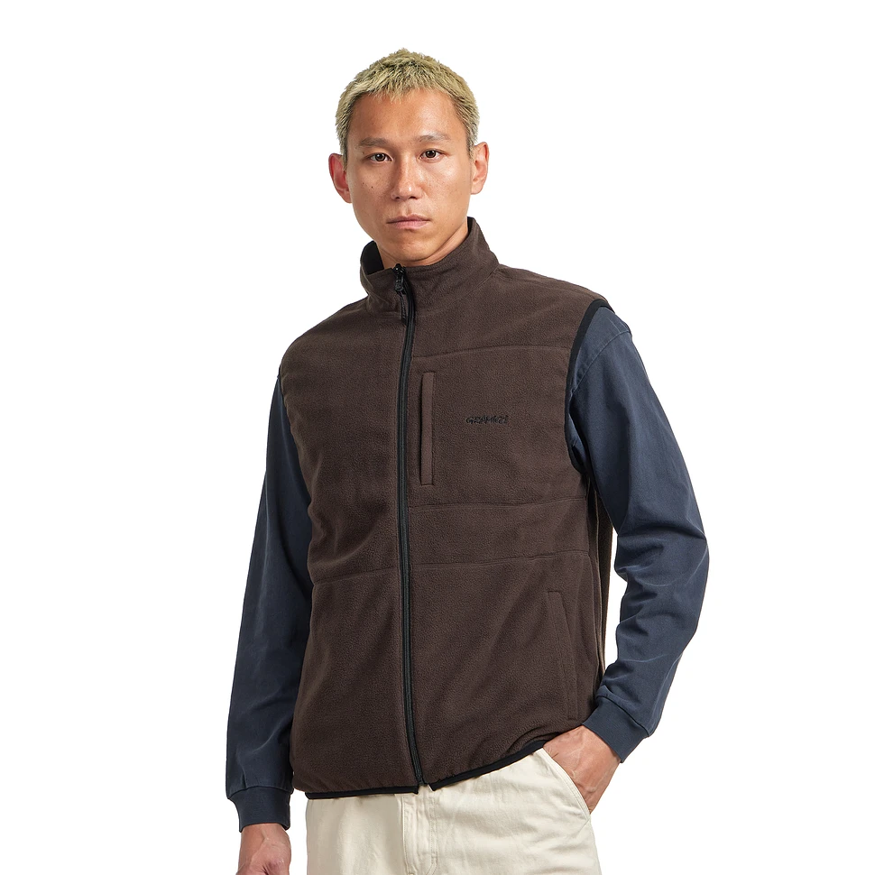 Gramicci - Thermal Fleece Reversible Vest (Tobacco) | HHV