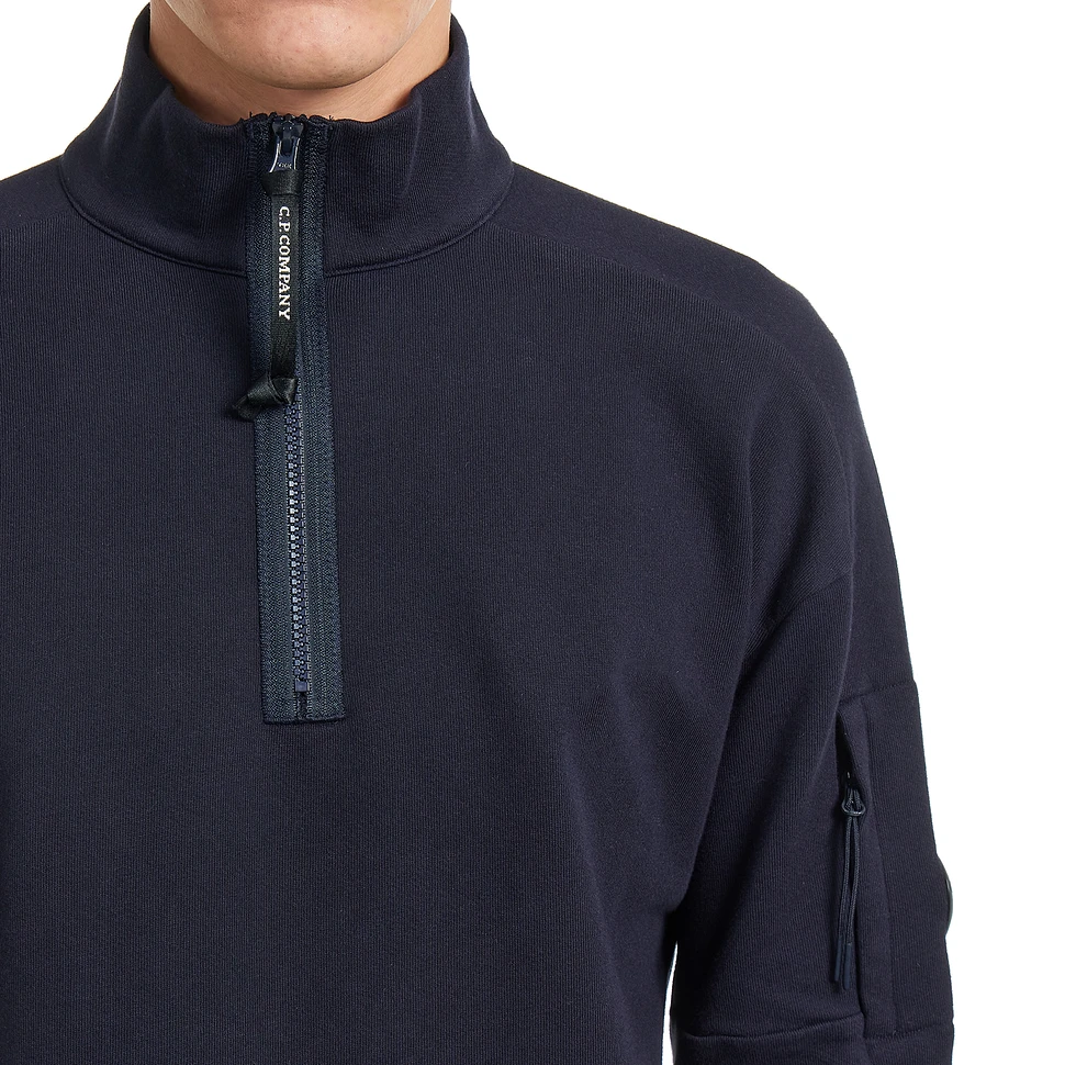 C.P. Company - Diagonal Raised Fleece Half Zip Lens Sweatshirt