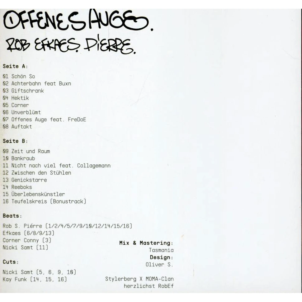 Rob S. Piérre & Efkaes - Offenes Auge