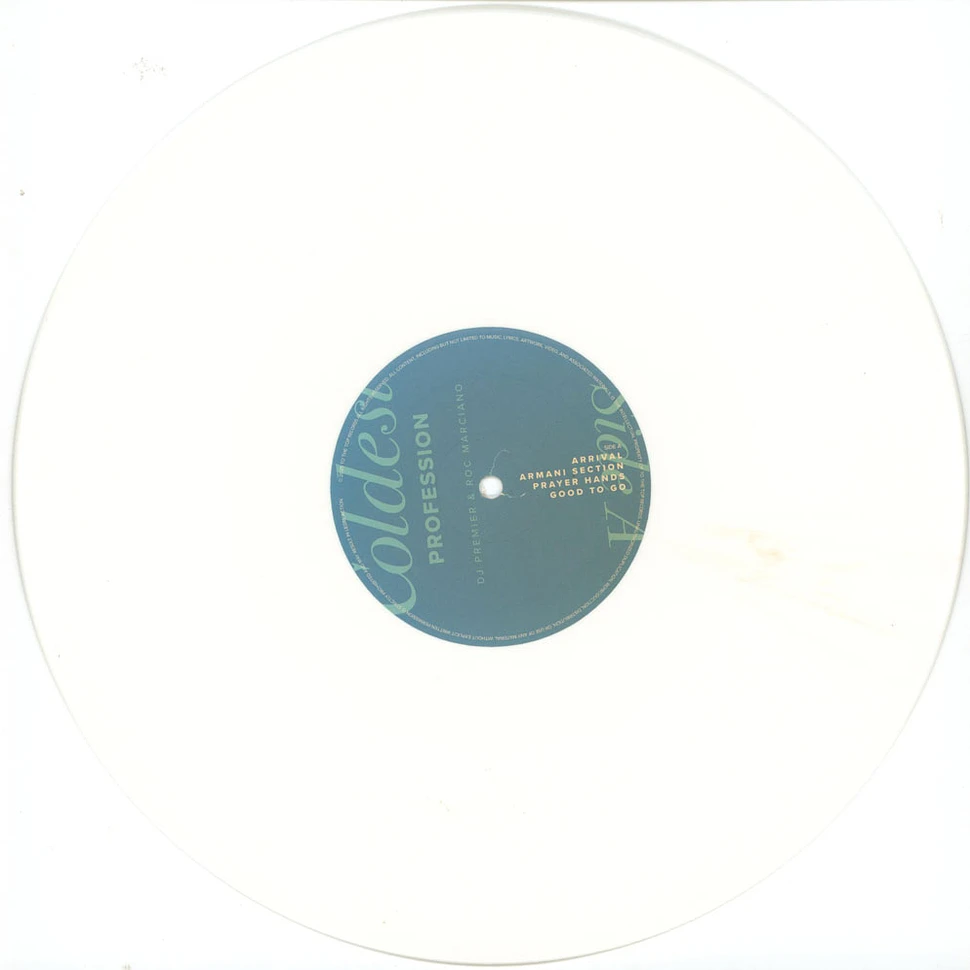 DJ Premier X Roc Marciano - The Coldest Profession Limited White