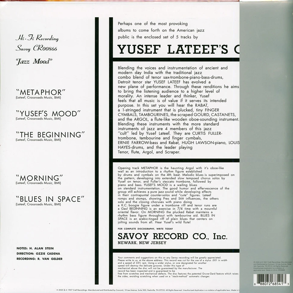 Yusef Lateef - Jazz Mood Original Jazz Classics Series