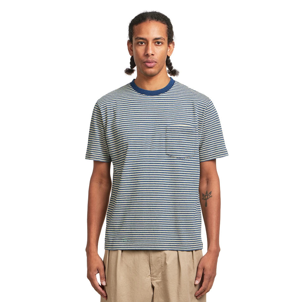 Pocket Tee Indigo Stripe