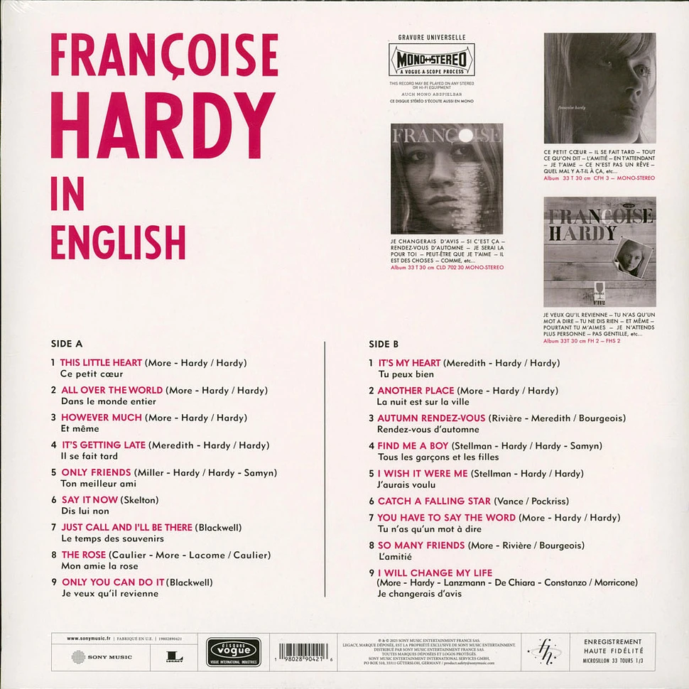 Francoise Hardy - In English - Vinyl LP - 2016 - Reissue | HHV