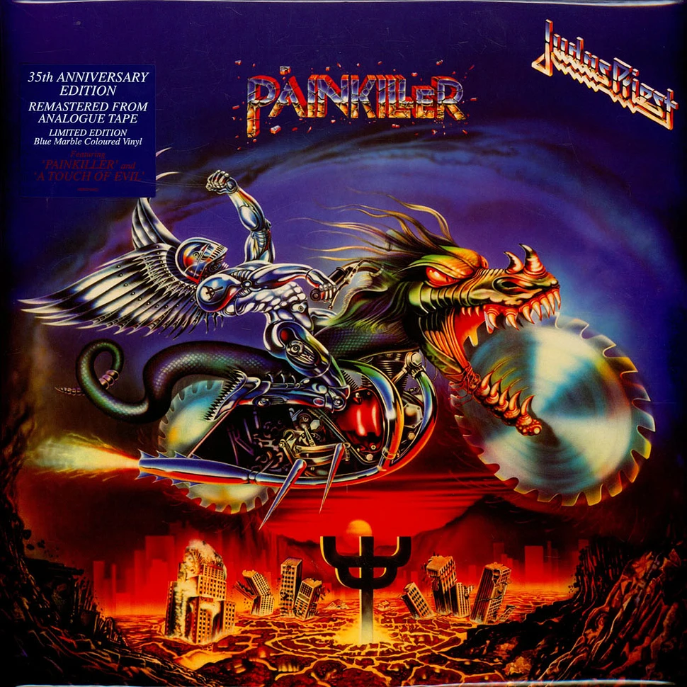 Judas Priest - Painkiller Blue Vinyl Edition - Vinyl LP - 1990 - EU