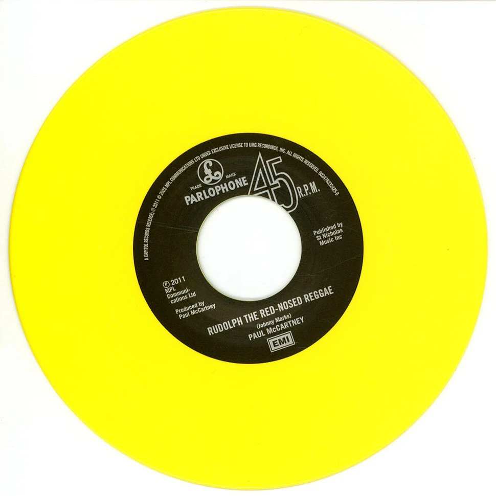 Paul McCartney - Wonderful Christmastime / Rudolph The Red-Nosed Reggae Canary Yellow Vinyl Edition