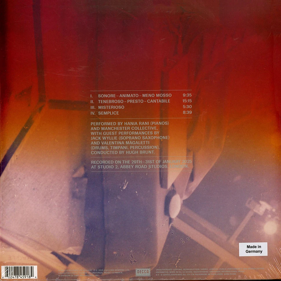 洋楽 Hania Rani - Non Fiction 2LP Hania Rani - Non Fiction - Piano Concerto In Four Movements