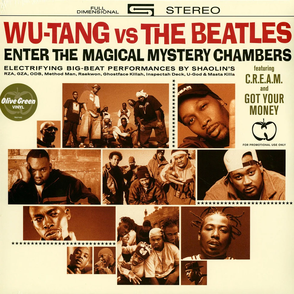 Wu-Tang Vs The Beatles - Enter The Magical Mystery Chambers New Edition Olive Green Vinyl Edition