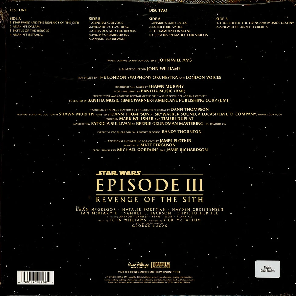 John Williams OST Star Wars Revenge Of The Sith Red