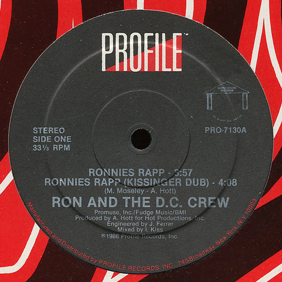 Ron Crew Ron and the D.C. Crew - Ronnies Rapp - Vinyl 12