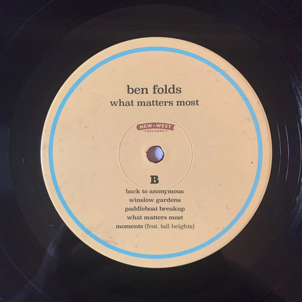 Ben Folds What Matters Most Vinyl LP 2023 US Original